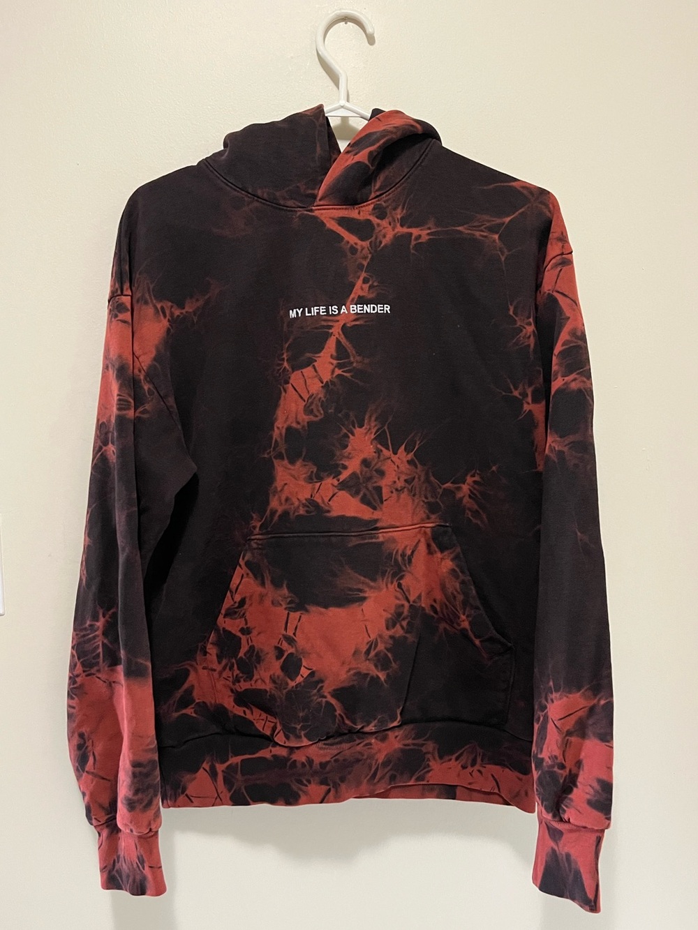 John Summit My Life Is A Bender Hoodie Bleach Wash Size M